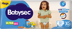 Fralda Babysec Ultrasec Mega Xg 30un
