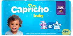 Fralda Capricho Hiper Xxg 40un