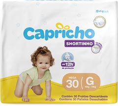 Fralda Capricho Pants Mega G 30un