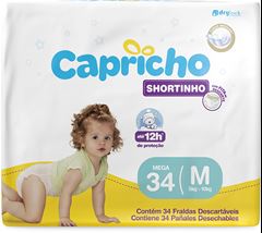 Fralda Capricho Pants Mega M 34un