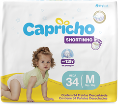 Fralda Capricho Pants Mega M 34un