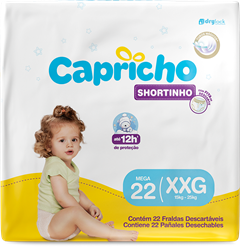 Fralda Capricho Pants Mega Xxg 22un