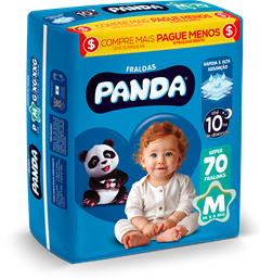 Fralda Panda Hiper M 70un