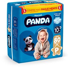 Fralda Panda Hiper  P 80un