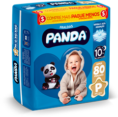 Fralda Panda Hiper  P 80un