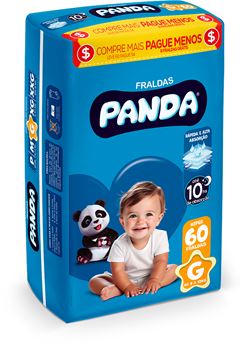 Fralda Panda Hiper G 60un