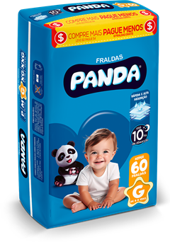 Fralda Panda Hiper G 60un