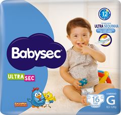 Fralda Babysec Ultrasec Jumbinho G 16un