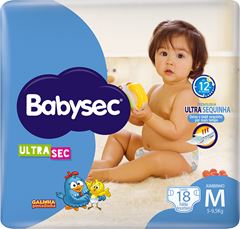 Fralda Babysec Ultrasec Jumbinho M 18un