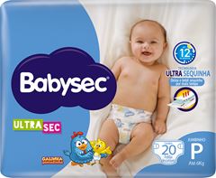 Fralda Babysec Ultrasec Jumbinho P 20un