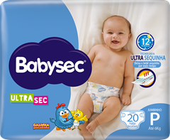 Fralda Babysec Ultrasec Jumbinho P 20un