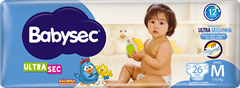 Fralda Babysec Ultrasec Jumbo M 26un