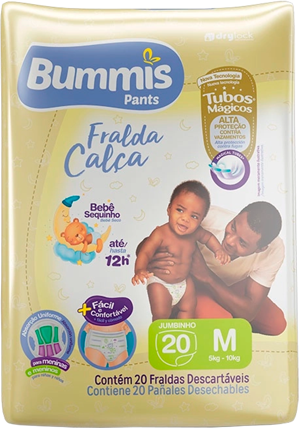 Fralda Bummis Pants Jumbinho M 20un