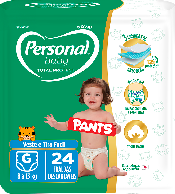 Fralda Personal Pants Jumbo G 24un