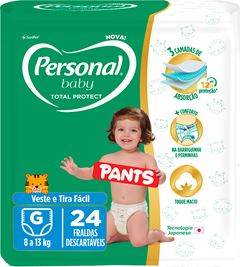 Fralda Personal Pants Jumbo G 24un