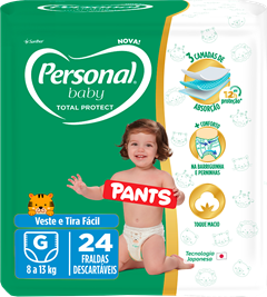 Fralda Personal Pants Jumbo G 24un