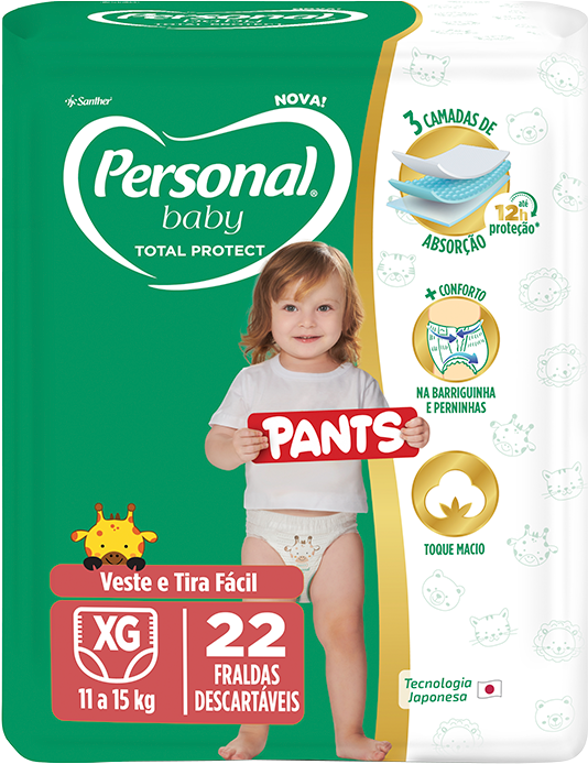 Fralda Personal Pants Jumbo Xg 22un