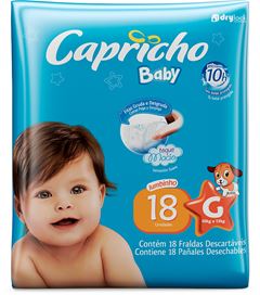Fralda Capricho Jumbinho G 18un