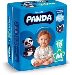 Fralda Panda Jumbinho M 18un