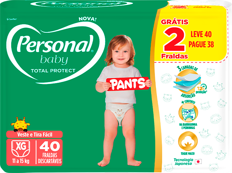Fralda Personal Pants Mega Xg Lv40 Pg38