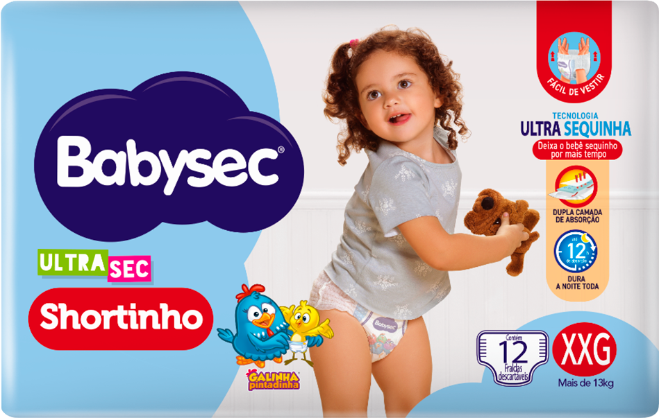 Fralda Babysec Ultrasec Pants Jumbinho Xxg 12un
