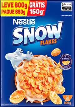 Alimento Matinal Nestle Snow Flakes Cereal Lv800g Pg650