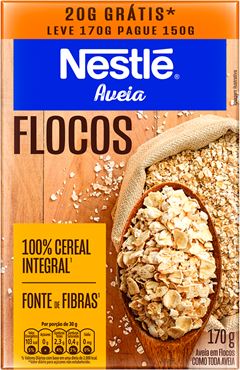 Aveia Nestle Flocos Regular Lv170g Pg150g
