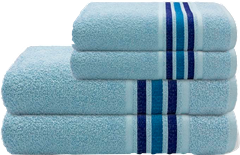 Toalha Rosto Camesa Spin Por Cor Azul 45x80cm