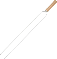 Espeto Aco Duplo Mor 75cm