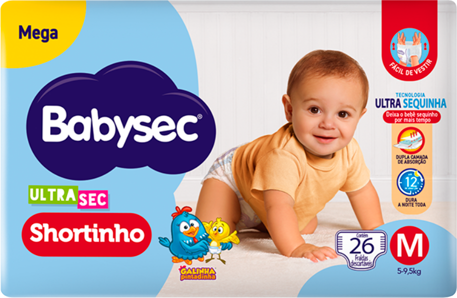 Fralda Babysec Ultrasec Pants Mega M 26un