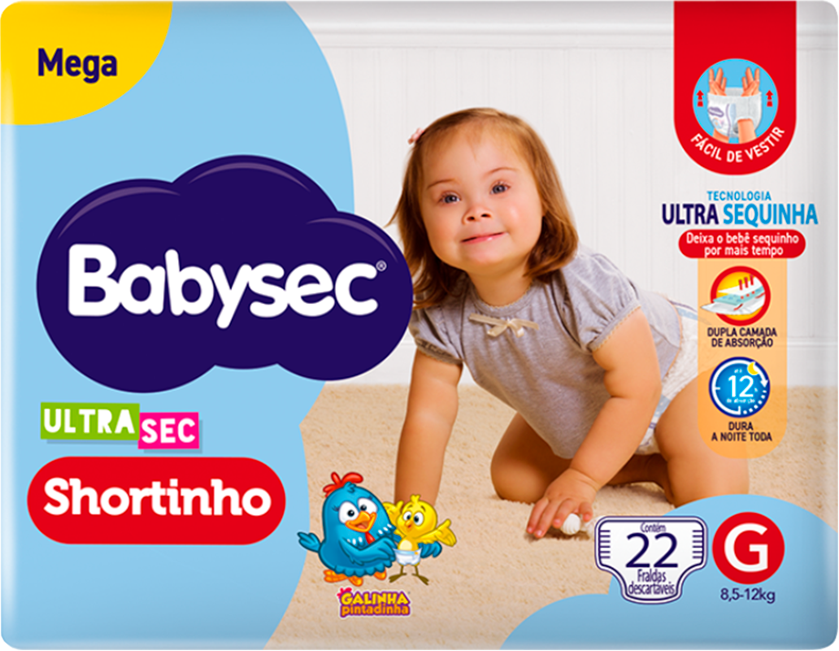 Fralda Babysec Ultrasec Pants Mega G 22un