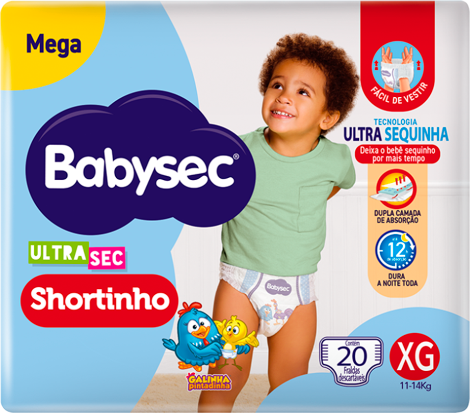 Fralda Babysec Ultrasec Pants Mega Xg 20un