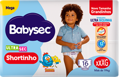 Fralda Babysec Ultrasec Pants Mega Xxxg 16un