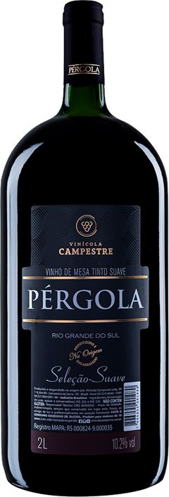 Vinho Nacional Pergola Tinto Suave 2l