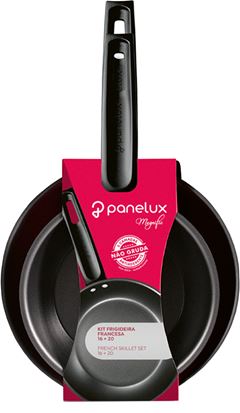 Kit Frigideira Aluminio Panelux Vermelha 16/20cm