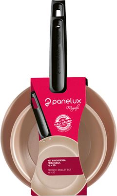 Kit Frigideira Aluminio Panelux Grafite 16/20cm