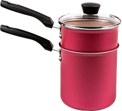 Cuscuzeiro De Aluminio Panelux Individual Vermelho