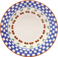 Prato Ceramica Fundo Oxford Jardim De Cerejas 21,5cm