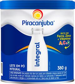 Leite Em Po Piracanjuba Integral Lata 380g