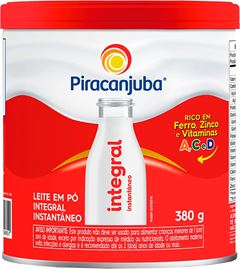 Leite Em Po Piracanjuba Integral Instantaneo Lata 380g