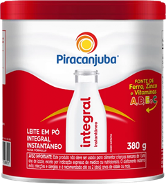 Leite Em Po Piracanjuba Integral Instantaneo Lata 380g