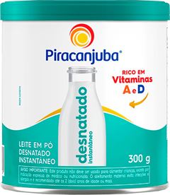 Leite Em Po Piracanjuba Desnatado Lata 300g