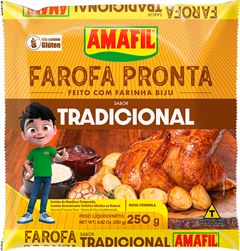 Farofa De Mandioca Amafil Tradicional 250g
