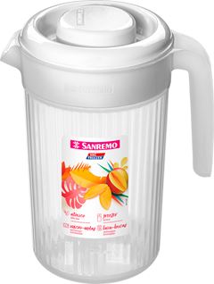 Jarra Plastica Sanremo Branca 2l
