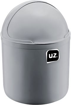 Lixeira Para Pia Plastica Uz Cinza 4l