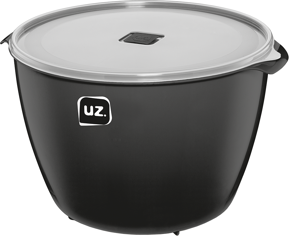 Pote Plastico Uz Multiuso Premium Preto 10l
