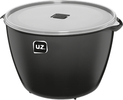Pote Plastico Uz Multiuso Preto 10l