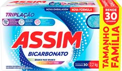 Sabao Em Po Assim Triplacao Bicarbonato Caixa 2,2kg