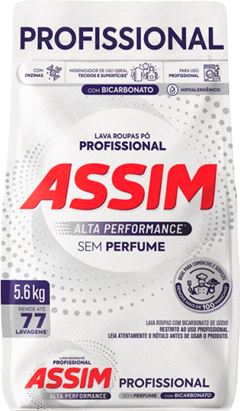 Sabao Em Po Assim Profissional Sachet 5,6kg Emb. Economica
