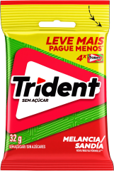Chicle Trident Melancia Pacote 32g 4x1